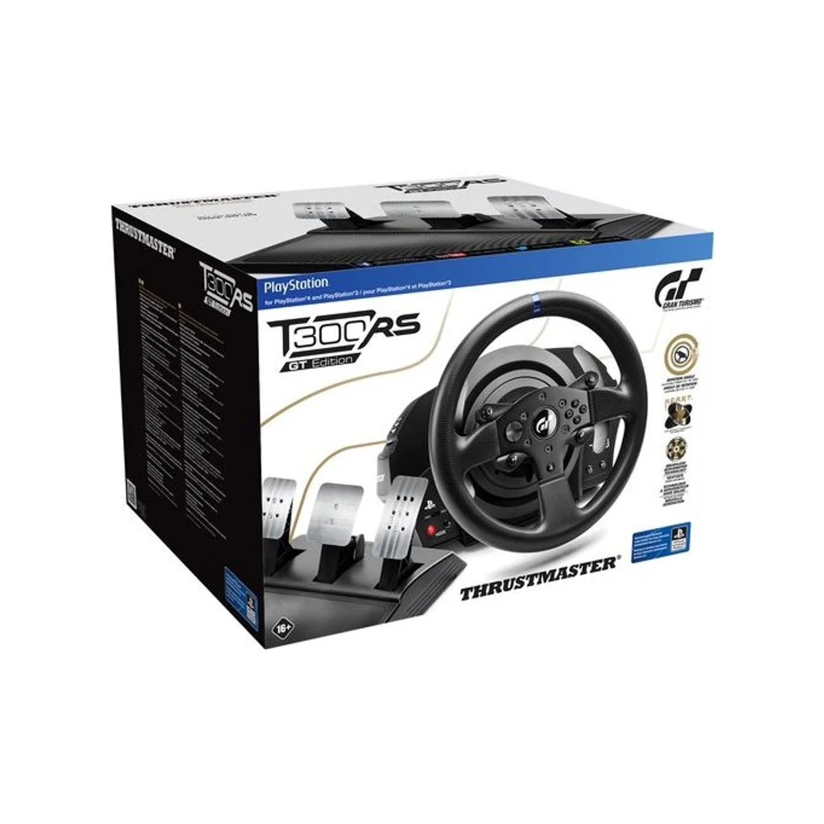 Thrustmaster T300 RS GT Edition Racing Wheel & Pedal Set for PS4 and PC - Black - 4169088 view 7