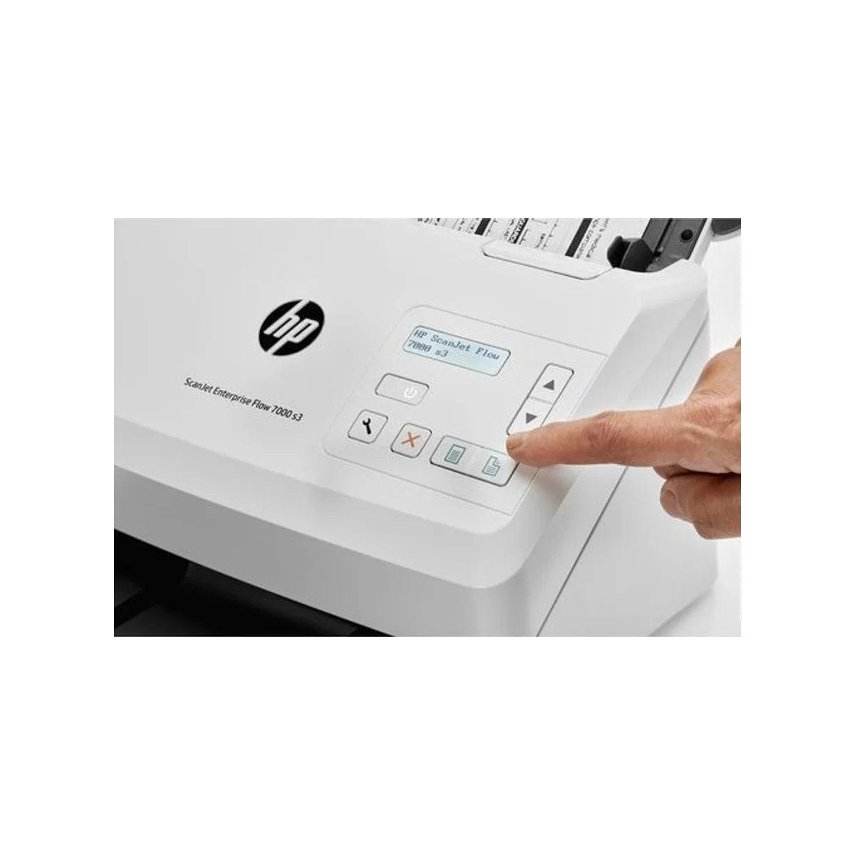 HP Scanjet Enterprise Flow 7000 s3 Sheet-Feed Document Scanner (White) (Key Specs: White, 75 ppm, 600 dpi, 8.5" x 122") - L2757A view 7