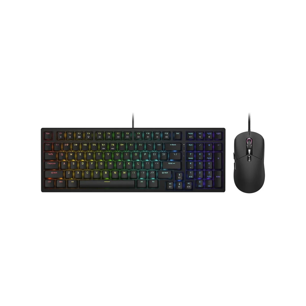 COUGAR COMBAT S RGB Keyboard and Mouse Combo - Black (PBT Keycaps, Mechanical Switches, 6200 DPI) - 37CTSM1MB.0002 view 2