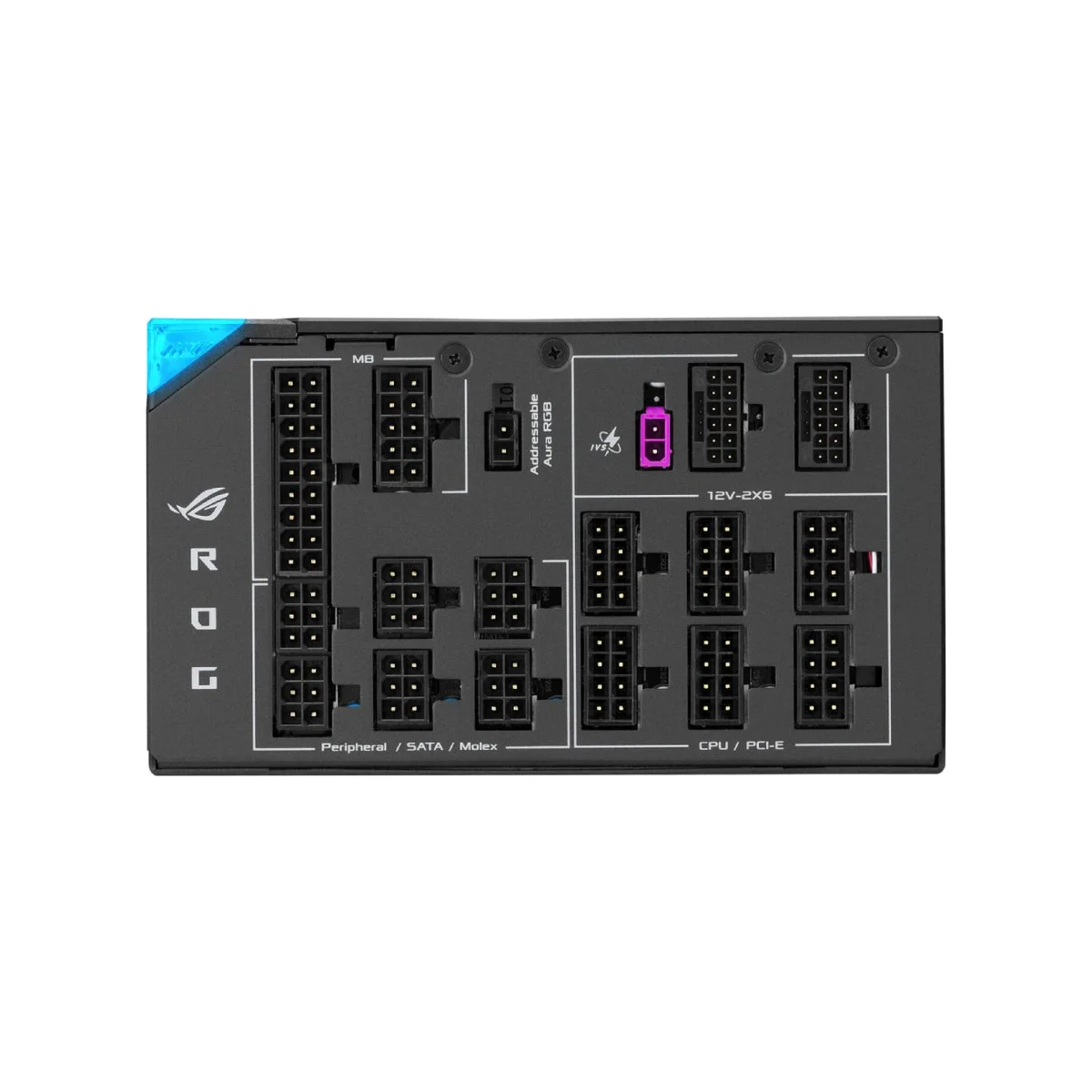 ASUS ROG THOR 1600W Titanium III 80 Plus Titanium ATX 3.1 Power Supply (Black, 1600W, ATX 3.1, 80+ Titanium) - 90YE00V1-B0NA00 view 5