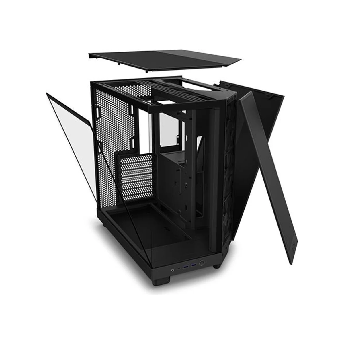 NZXT H6 Flow ATX Dual-Chamber Mid Tower Gaming Case – Black - CC-H61FB-01 view 6