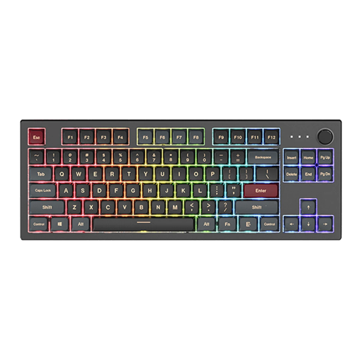 Montech MKey TKL Darkness Mechanical Gaming Keyboard - Brown Switch | MK87DB view 2