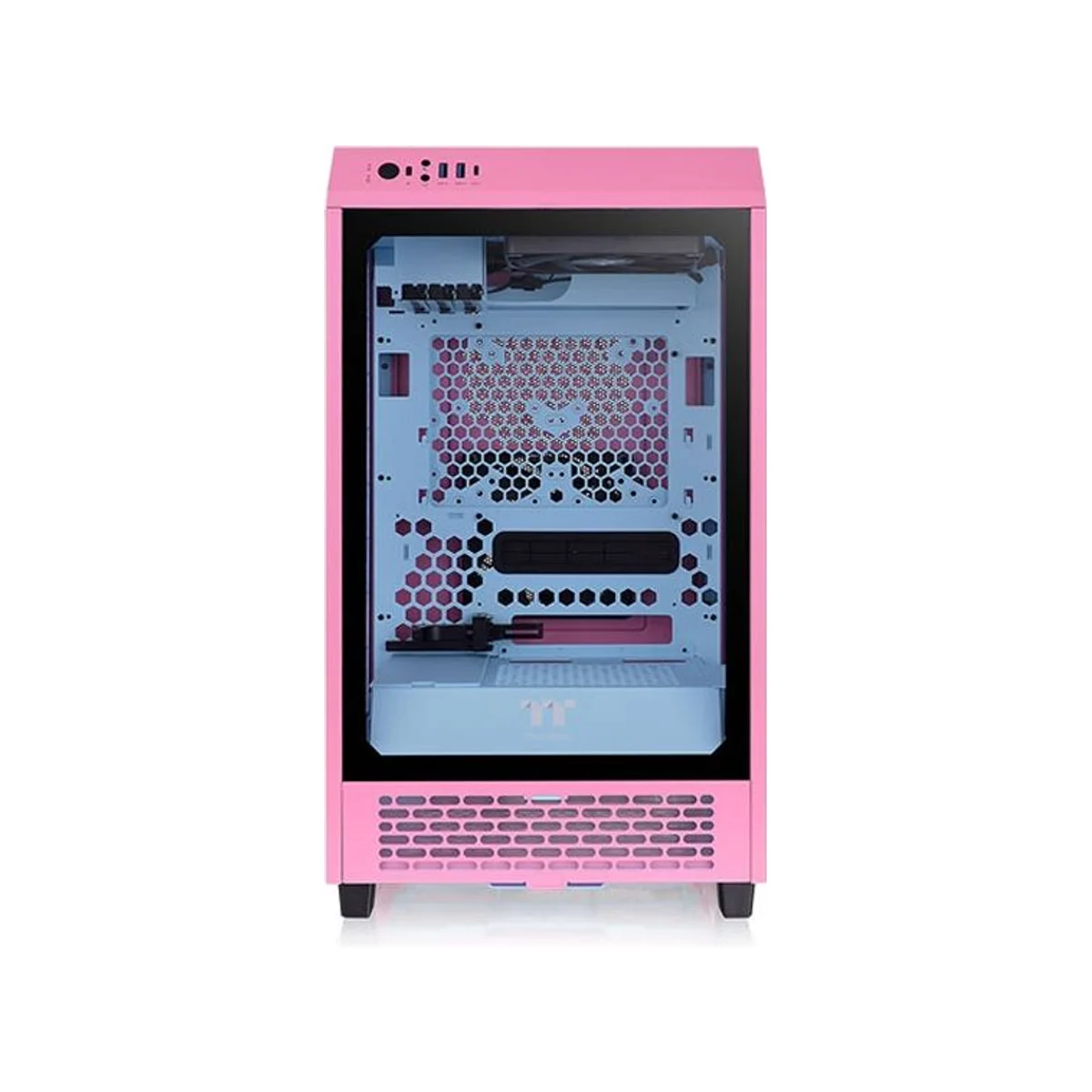 Thermaltake The Tower 200 Bubble Mini-ITX Gaming Case - Pink - CA-1X9-00SAWN-00 view 2
