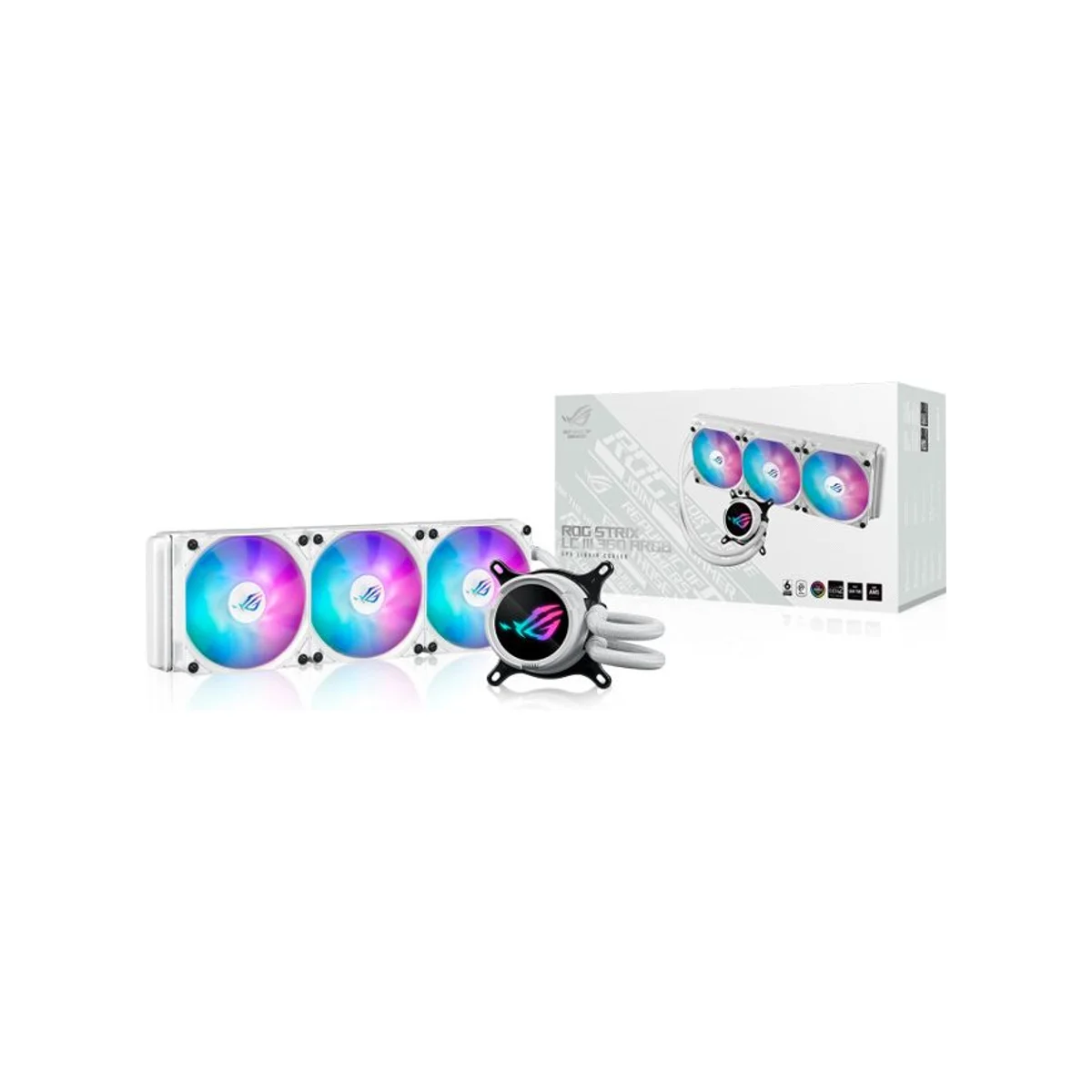 ASUS ROG Strix LC III 360 ARGB CPU Liquid Cooler - White - 90RC00T2-M0UAY0 view 7