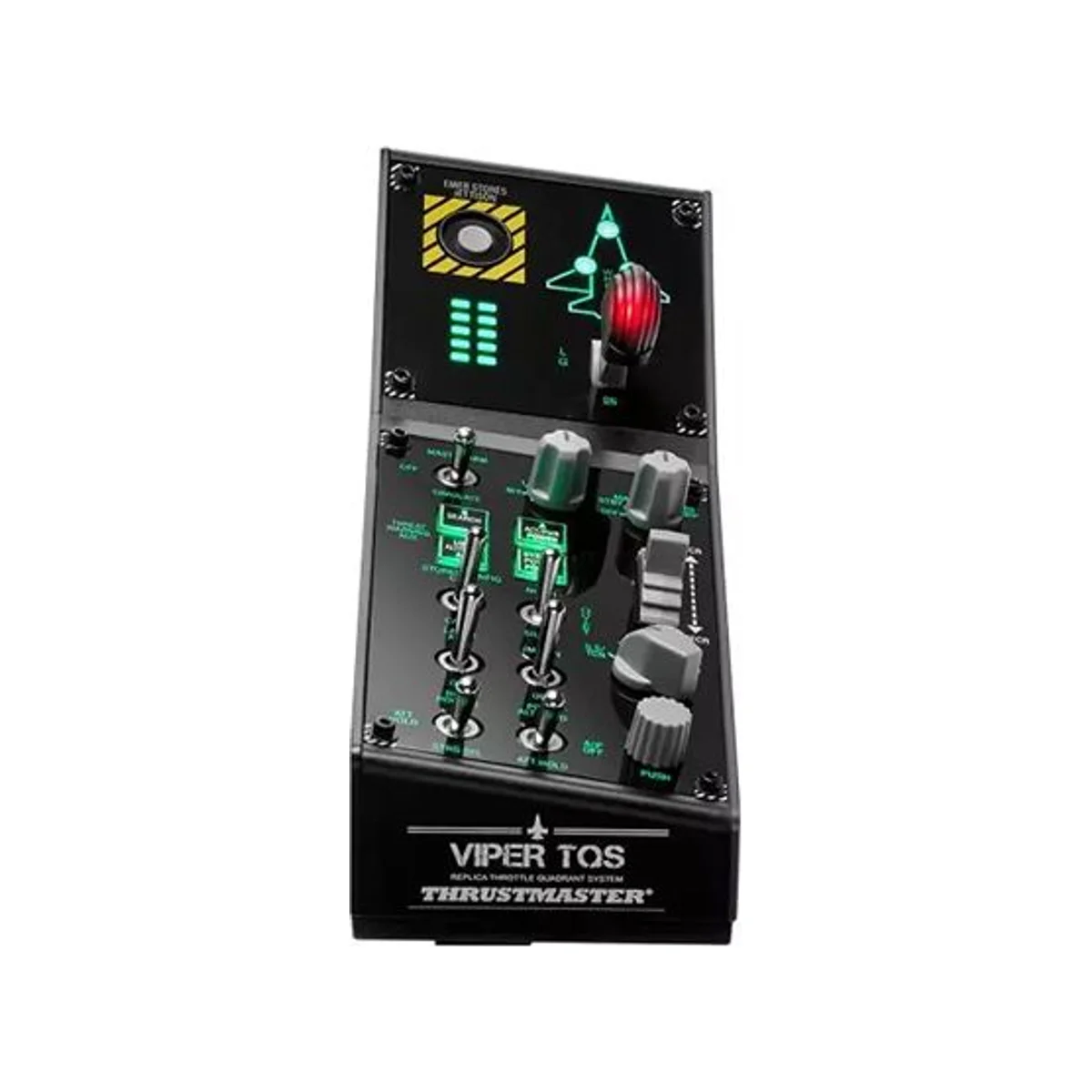 THRUSTMASTER Viper Panel Worldwide VERSION Joystick - Black (1:1 Scale Replica, 43 Action Buttons, Metal Buttons, Integrated Backlighting) - TM-JSTK-VIPER-PANEL view 2