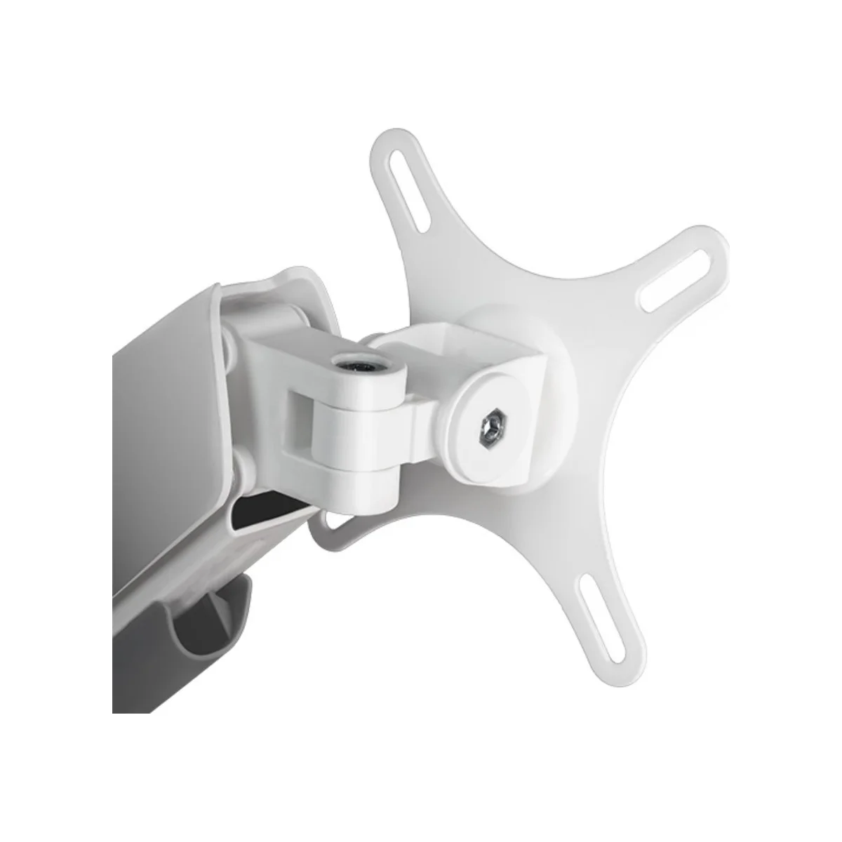 SilverStone ARM26 Dual Monitor VESA Mounting Arm White (Gas Spring, Clamp/Grommet Mount, Up to 32") - SST-ARM26 view 4