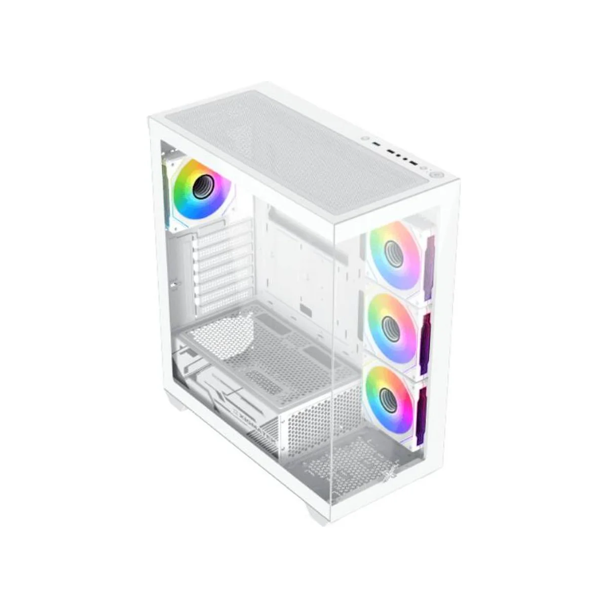 Xigmatek Blast Arctic Tempered Glass E-ATX Gaming Case - White - EN46360 view 2