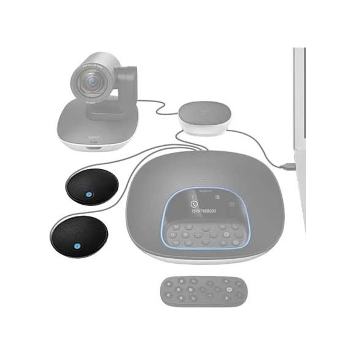 Logitech GROUP Expansion Microphones (Set of 2) - Black - 989-000171 view 2