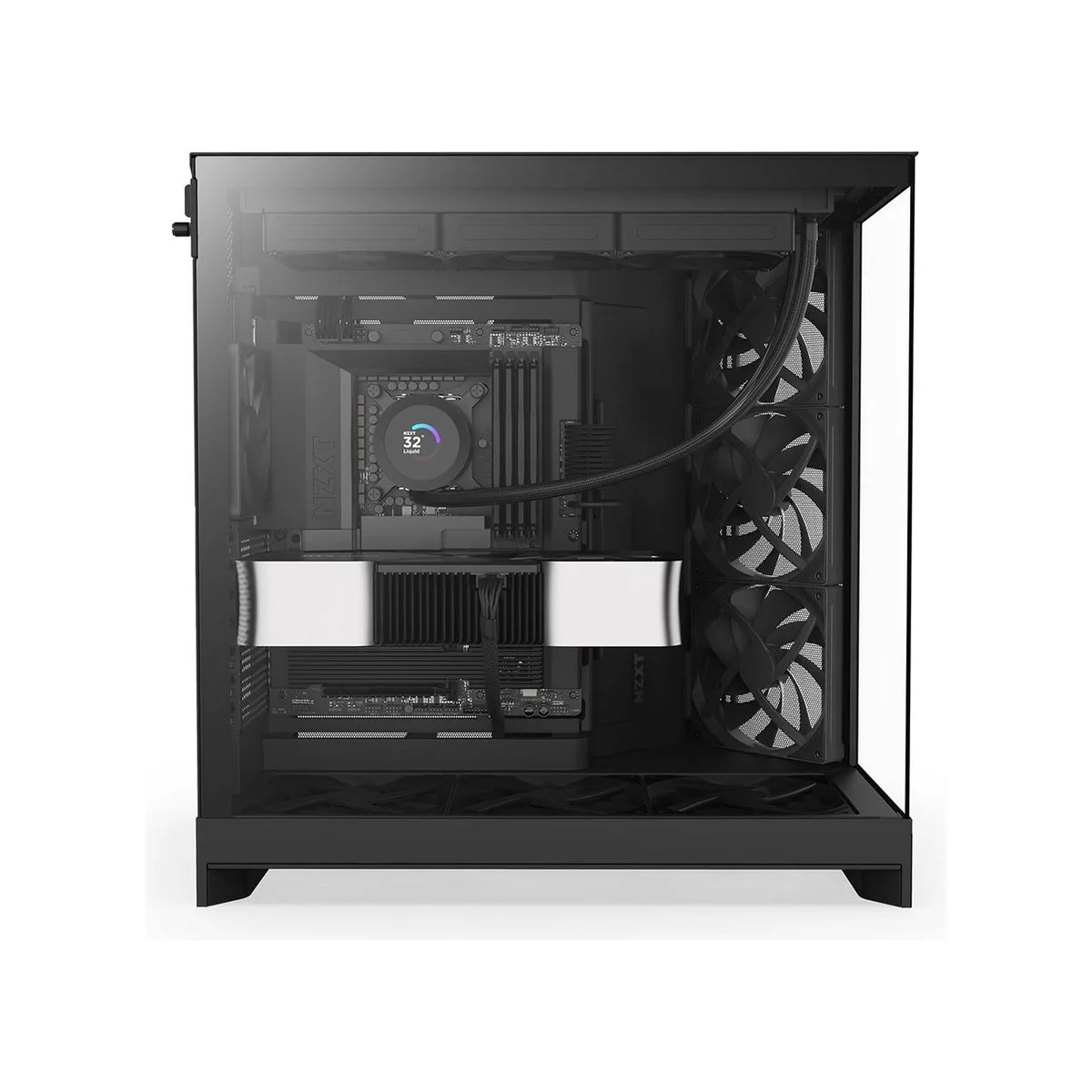 NZXT H9 Flow ATX Mid Tower Gaming Case – Black - CM-H92FB-01 view 9
