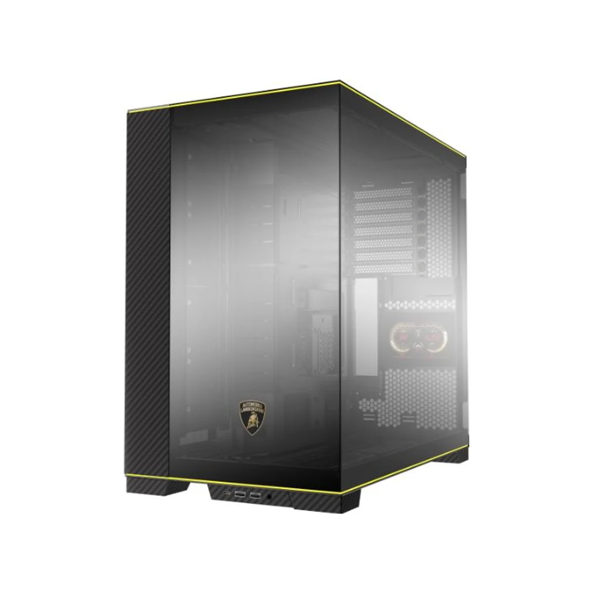 Lian Li O11D EVO Automobili Lamborghini Edition RGB E-ATX Gaming Case - Black - G99.O11DERGBL.00 view 2