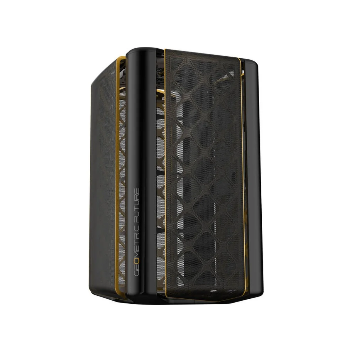 Geometric Future M2 THE ARK Mesh Micro-ATX Gaming Case - Black - GEO-M2-MB-1
