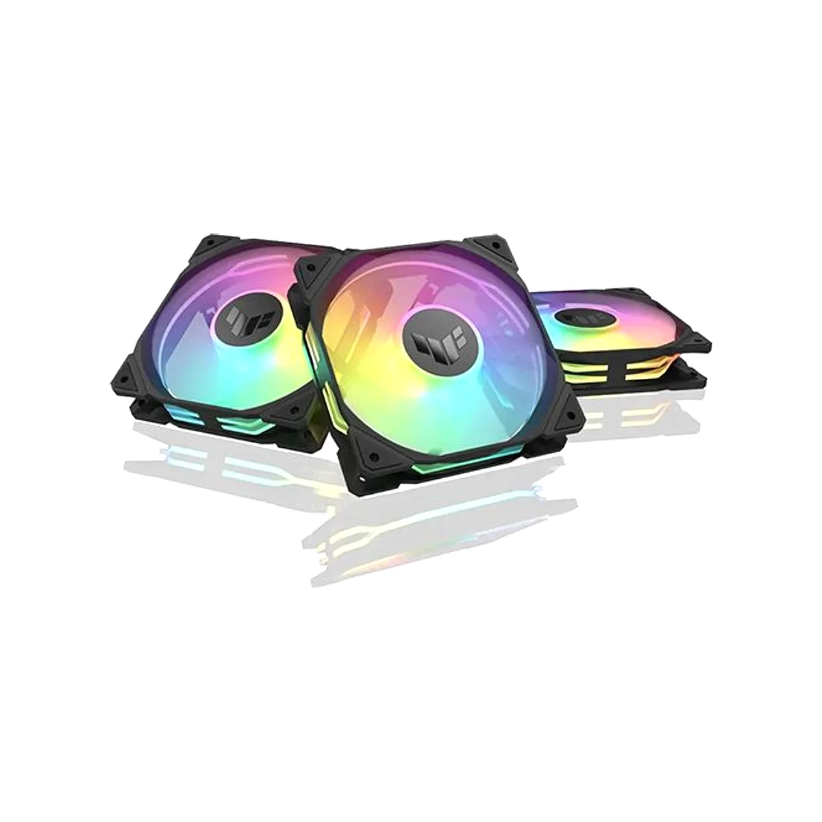 ASUS TUF Gaming TR120 ARGB Reverse Blade Triple Pack Fan - Black - 90DA00D0-B09020 view 5