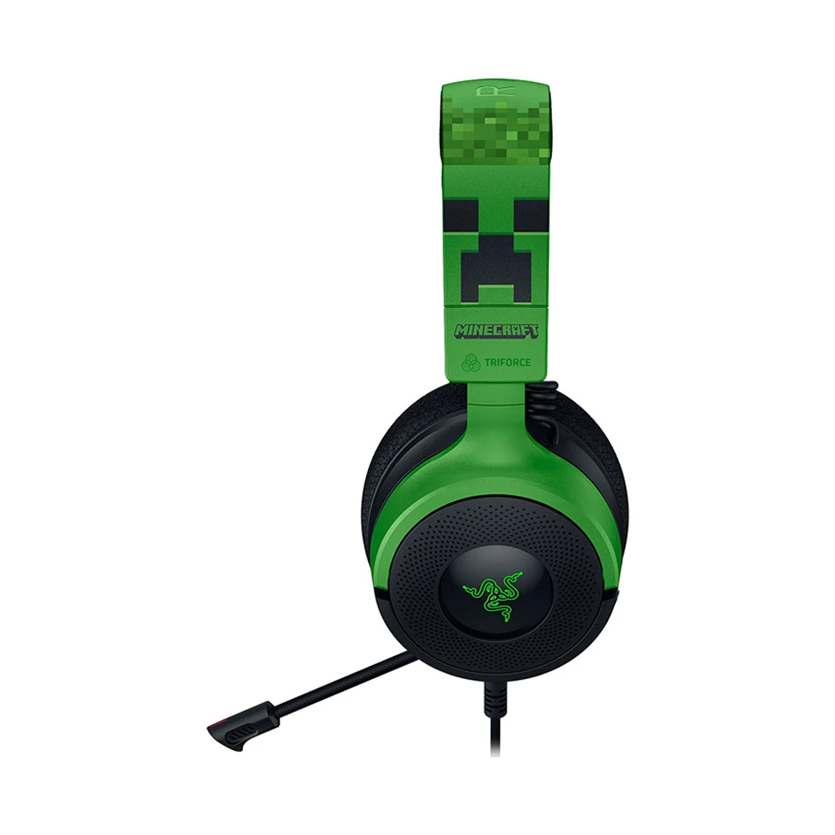Razer Kraken V4 X Minecraft Edition Wired Gaming Headset - Green | RZ04-05180200-R3M1 view 3