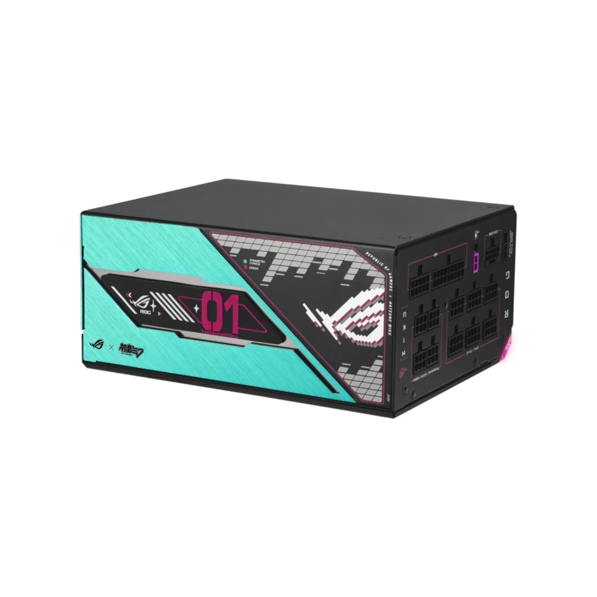 ASUS ROG Thor 1200W Platinum III Hatsune Miku Edition ATX Power Supply - Black - 90YE00V6-B0NA00 view 3