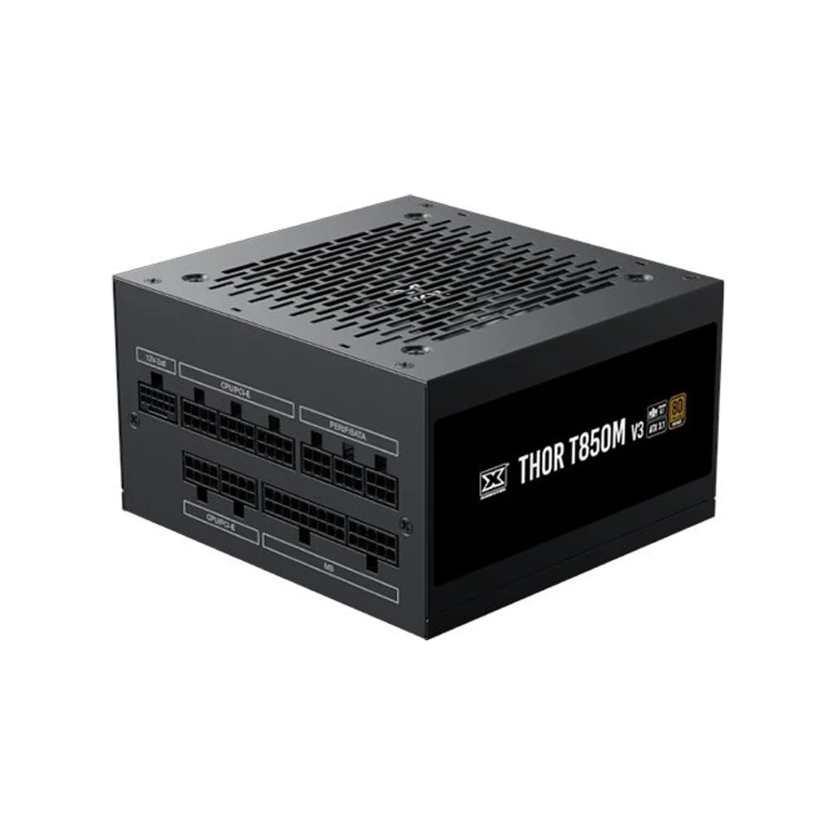 XIGMATEK Thor T850M V3 80 PLUS BRONZE ATX Power Supply (850W, 120mm Fan, Modular, PCIe 5.1) - Black - EN43345