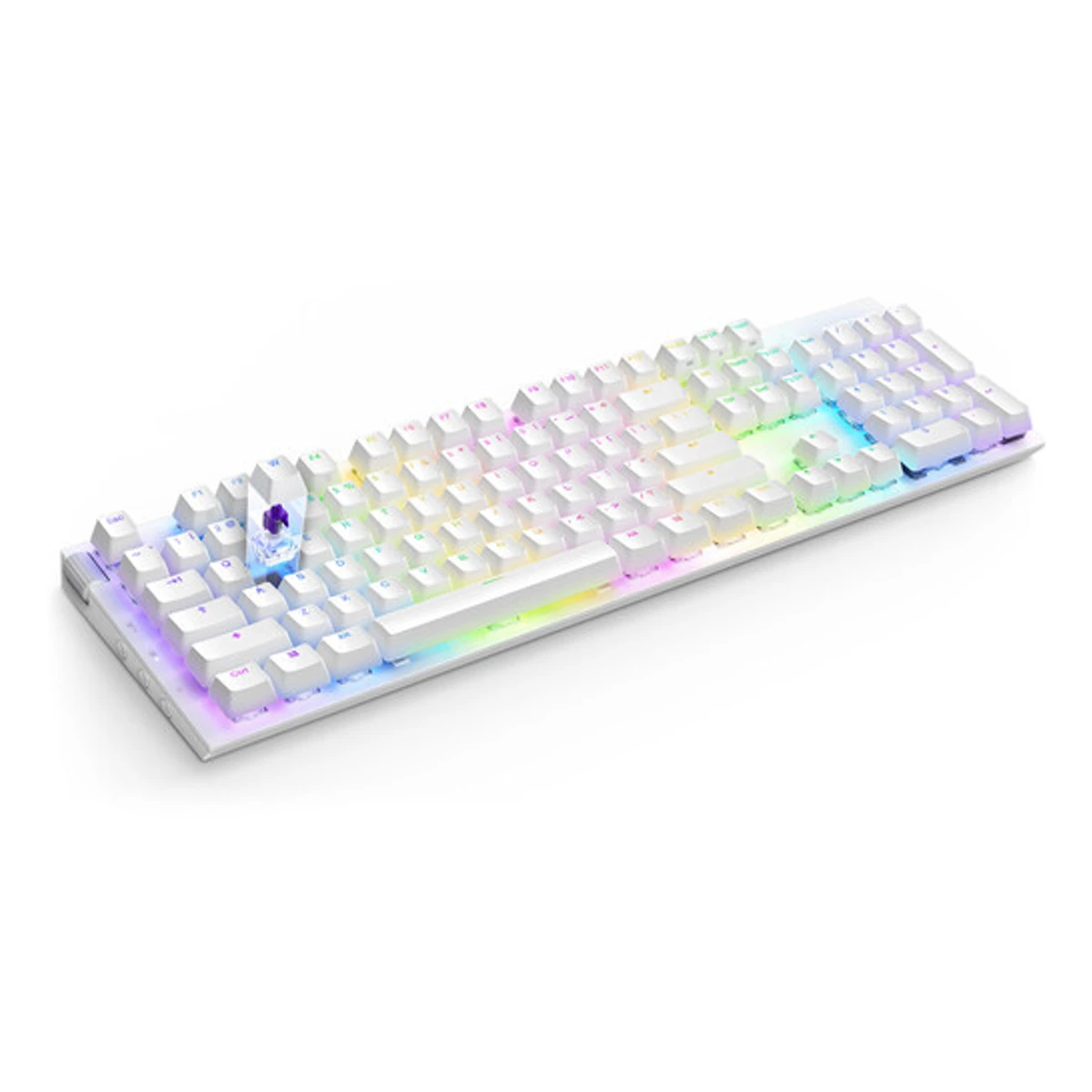 NZXT Function 2 Full-Size RGB Gaming Keyboard - White | KB-001NW-US view 6