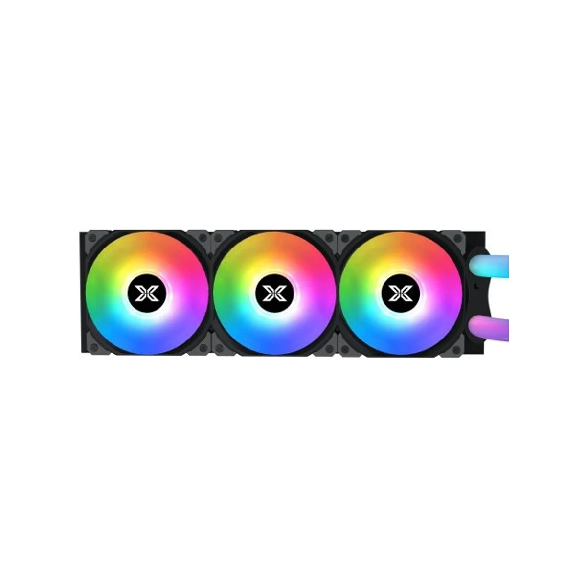 XIGMATEK Neon Aqua 360 AIO CPU Liquid Cooler (Copper Cold Plate, 397x120x27mm Radiator, Intel LGA 1700/1200/115X/2011/2066, AMD AM5/AM4/AM3) - EN49912 view 2