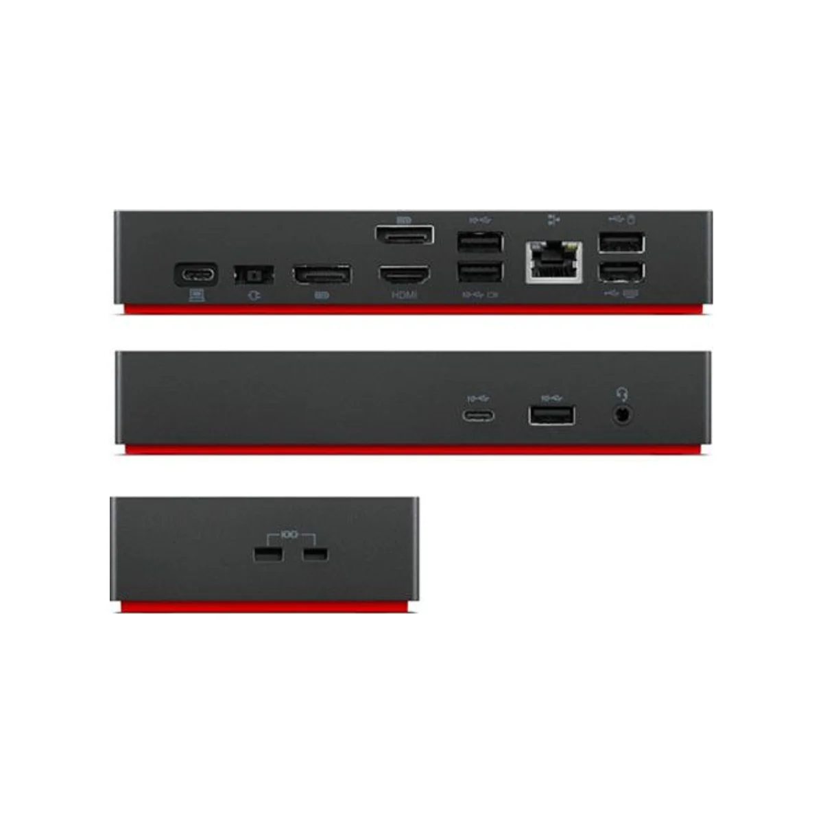 Lenovo Universal USB-C Docking Station (90W, 3x USB 3.1, 2x DisplayPort, 1x HDMI) - 40AY0090UK view 2