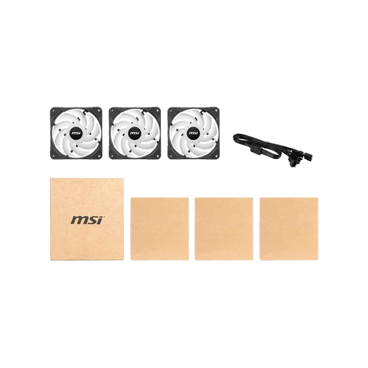 MSI MAX F12A-3 Addressable RGB 120mm Fan 3x Fans- PACK - 0E3-7G09F02-W57 view 3