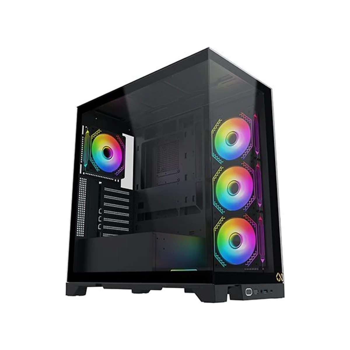 Xigmatek Endorphin Ultra Tempered Glass RGB Mid-Tower Gaming Case - Black - EN41327