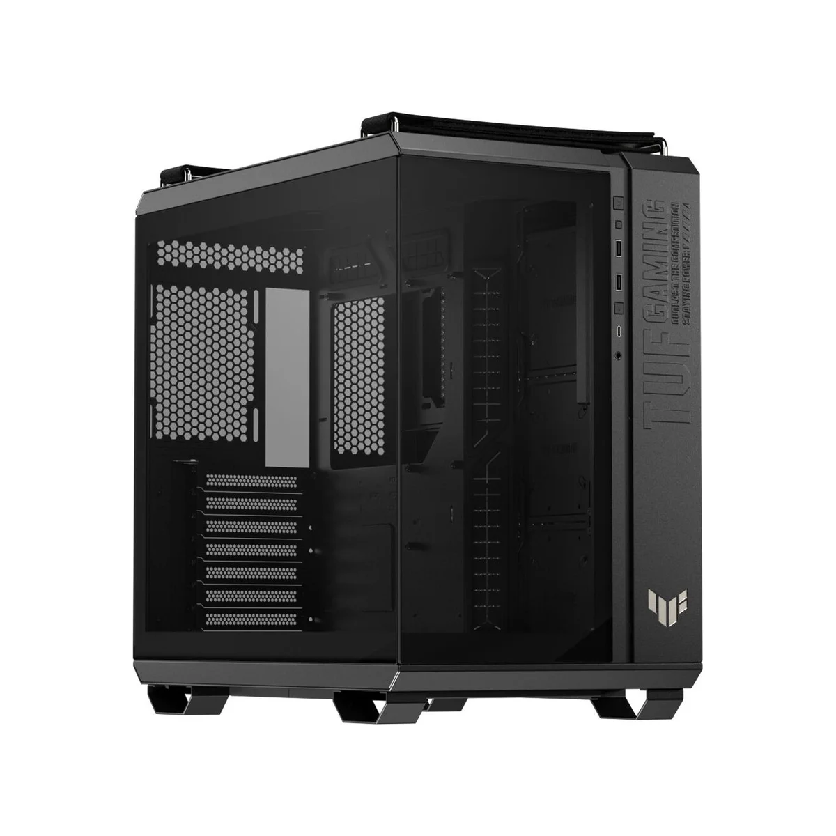 Asus TUF Gaming GT502 Horizon Tempered Glass Dual-chamber ATX Gaming Case - Black - 90DC0090-B19020