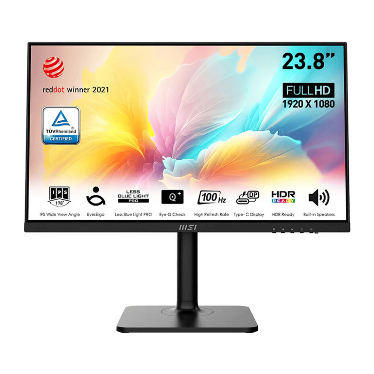 MSI Modern MD2412P 24-inch IPS 100Hz 1ms Business Monitor - Black - 9S6-3PA59H-076