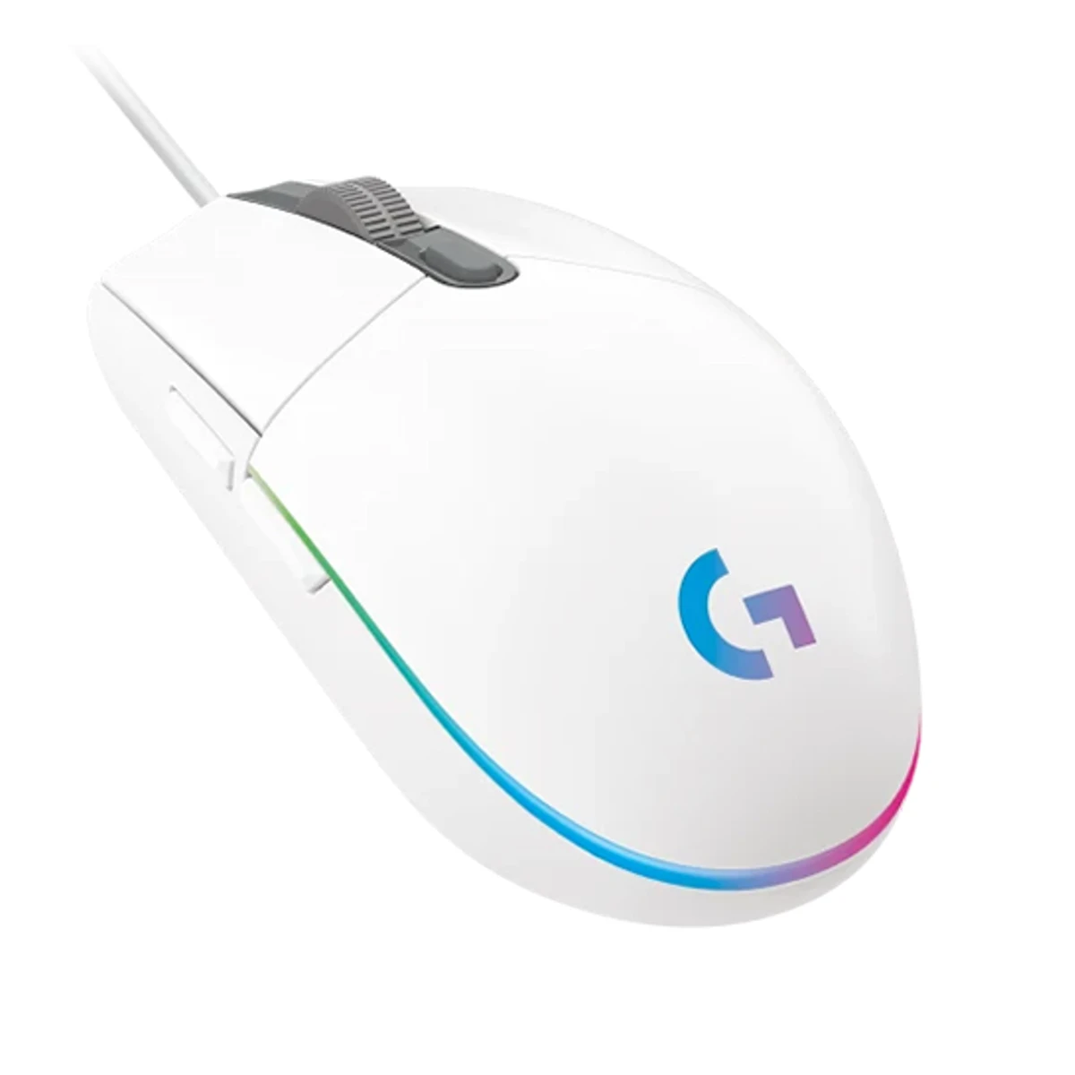 Logitech G Wired Gaming Mouse - White (8000 DPI, 6 Buttons, RGB) - 910-005797