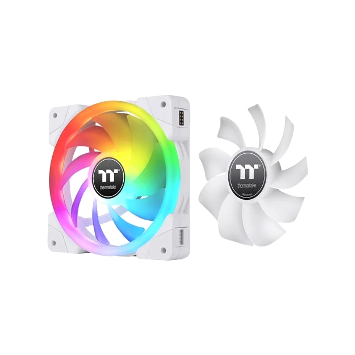 Thermaltake SWAFAN EX14 RGB PC Cooling Fan White TT Premium Edition - Triple Fan - CL-F162-PL14SW-A view 3