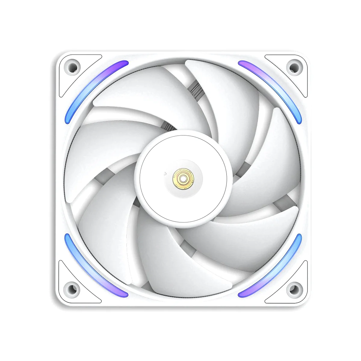 NZXT F120X RGB 120mm PWM Single Fan - White - RF-U12PN-W1 view 2