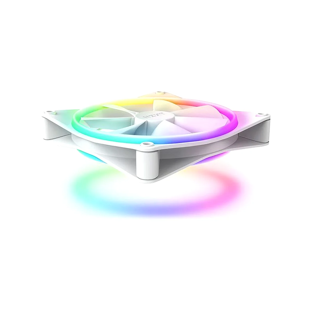 NZXT F140 RGB DUO 140mm PWM Single Fan - White - RF-D14SF-W1 view 3
