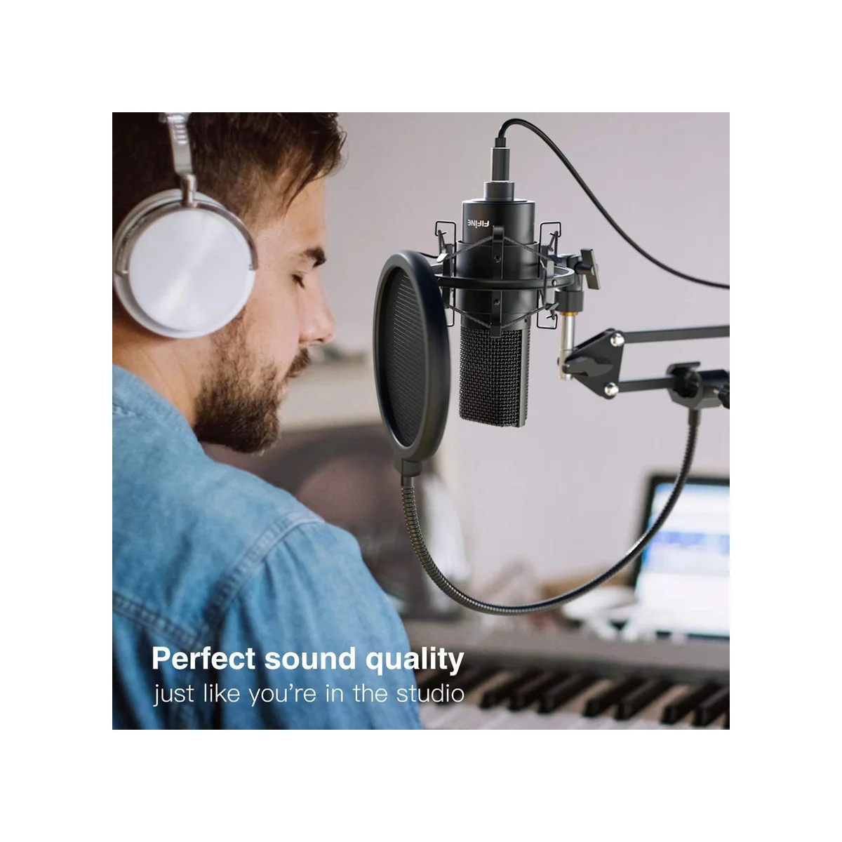 FIFINE K780 Factory Professional Recording USB Microphone with Arm Stand - K780 view 8