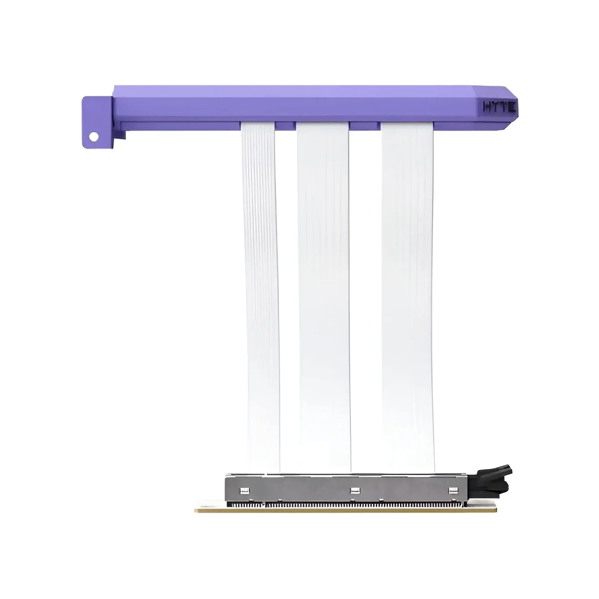 HYTE PCIe 5.0 Full x16 Bandwidth Maximum Stability Hyper Riser Cable - Taro Milk | ACC-HYTE-PCIE50-TM view 2