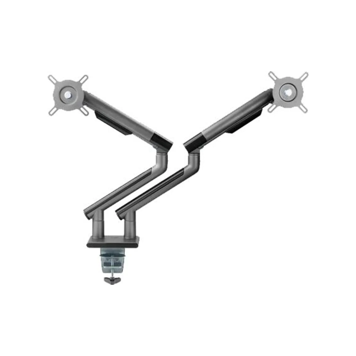 TWISTED MINDS Dual Monitors Premium Slim Aluminum Spring-Assisted Monitor Arm (17"-32", VESA 75x75/100x100, 2x9kg) - TM49-C012-G view 2