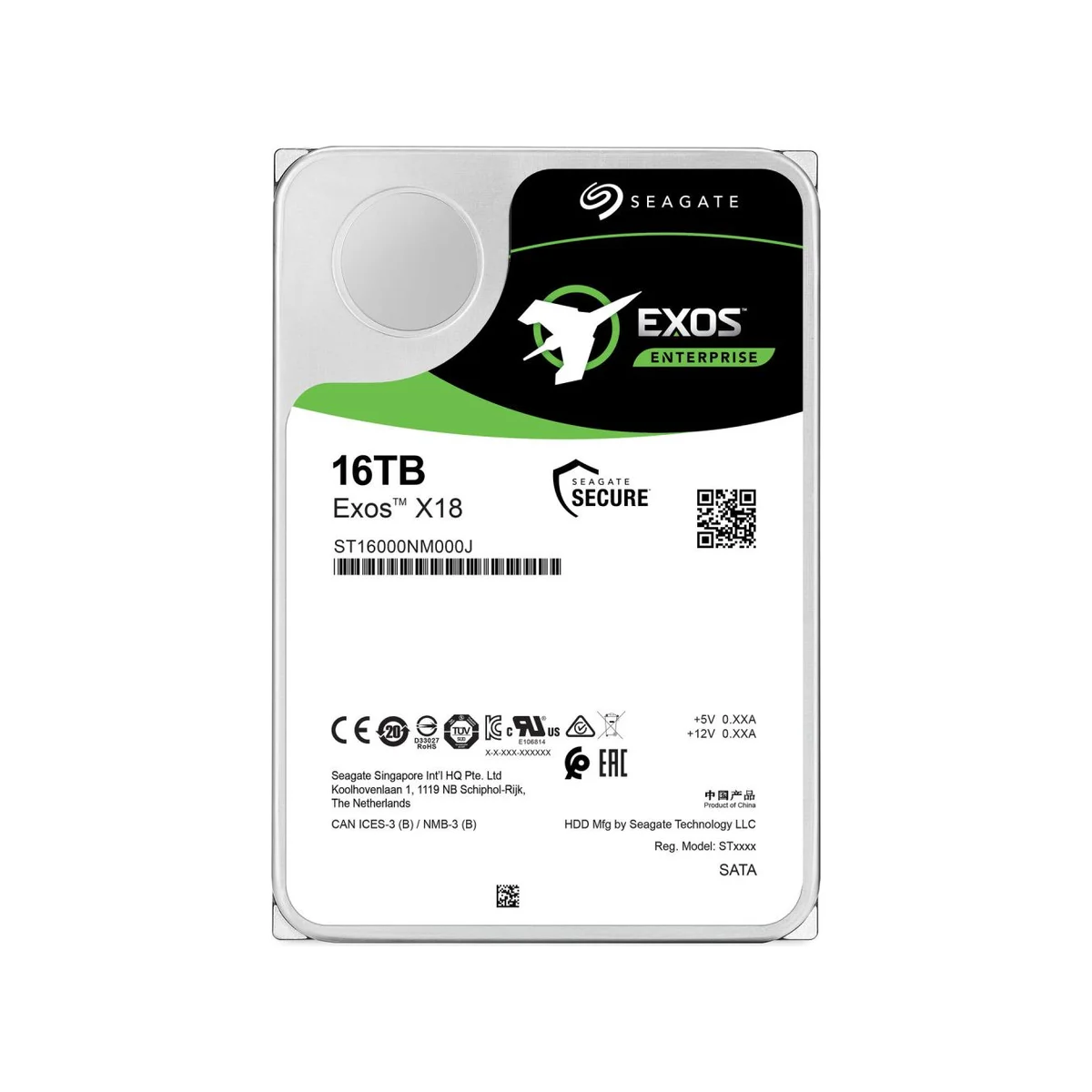 Seagate Exos 16TB 7200RPM 256MB Cache SATA III 3.5" Enterprise HDD – ST16000NM000J view 2