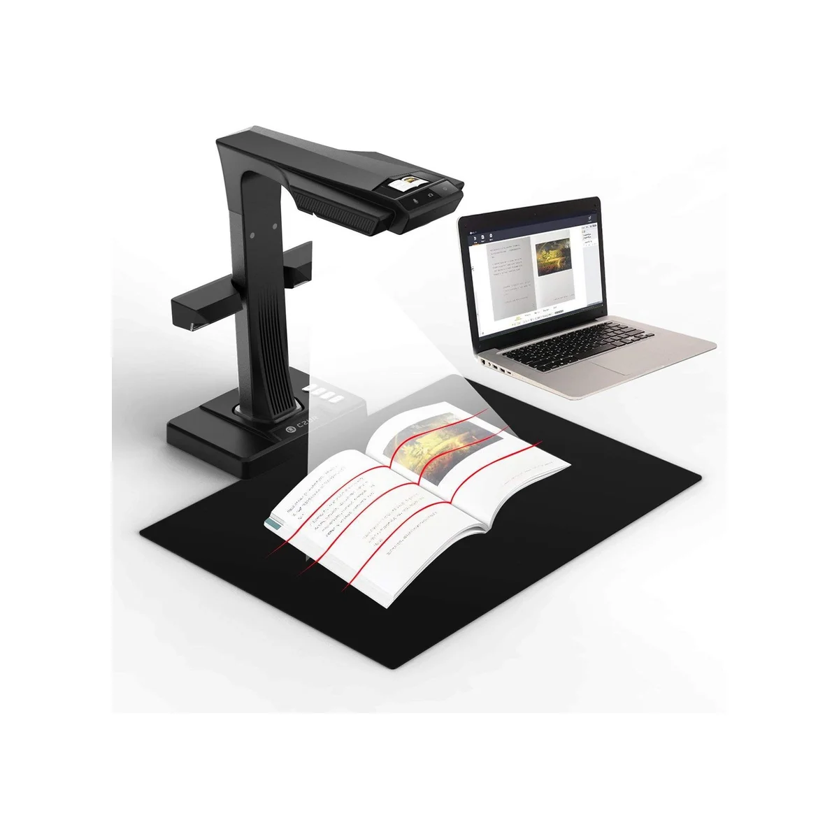 CZUR ET16 Plus Book & Document Scanner with Smart OCR for Mac and Windows - ET16 Plus - ET16 plus view 3