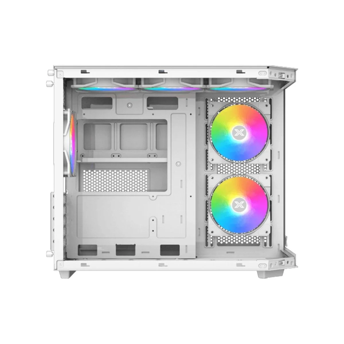 Xigmatek Cubi M Mid-Tower Gaming Case - White - EN42805 view 4