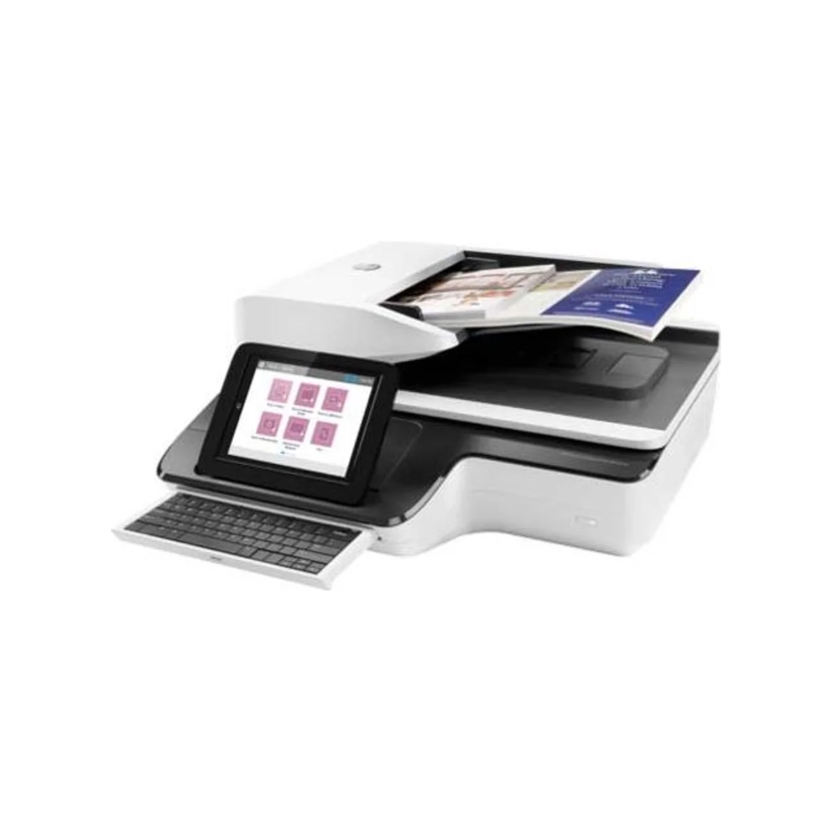 HP ScanJet Enterprise Flow N9120 fn2 Document Scanner - White (Key Specs: 600 dpi, 24-bit Color Depth, 200-sheet ADF, 120 ppm) - L2763A