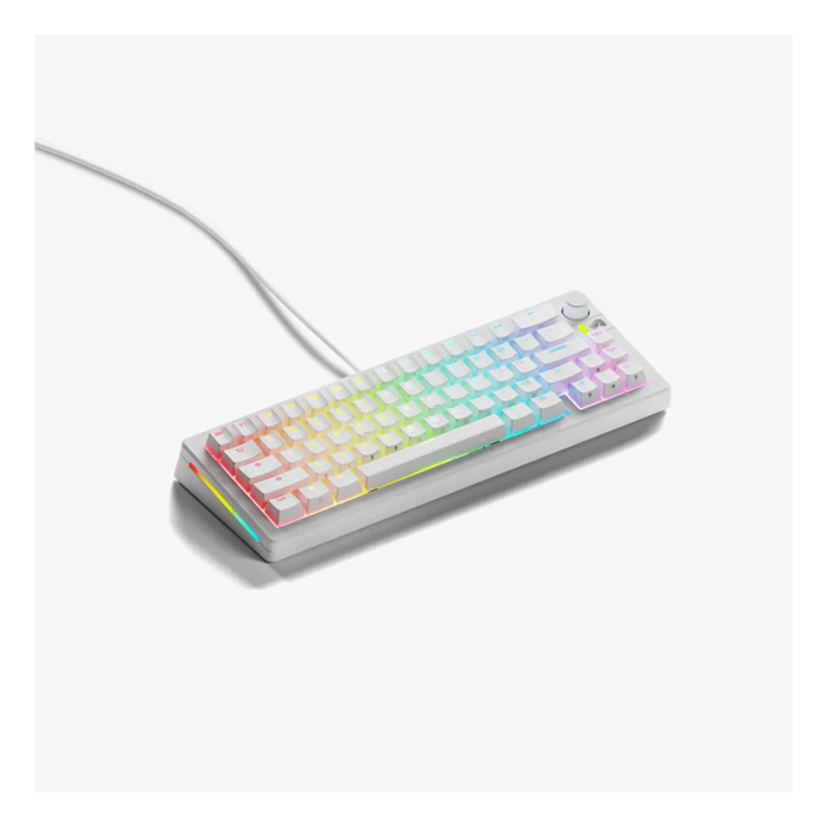 Glorious GMMK 3 65% Prebuilt Wired Keyboard - White | GMMK3-65-FOX-W-W view 3