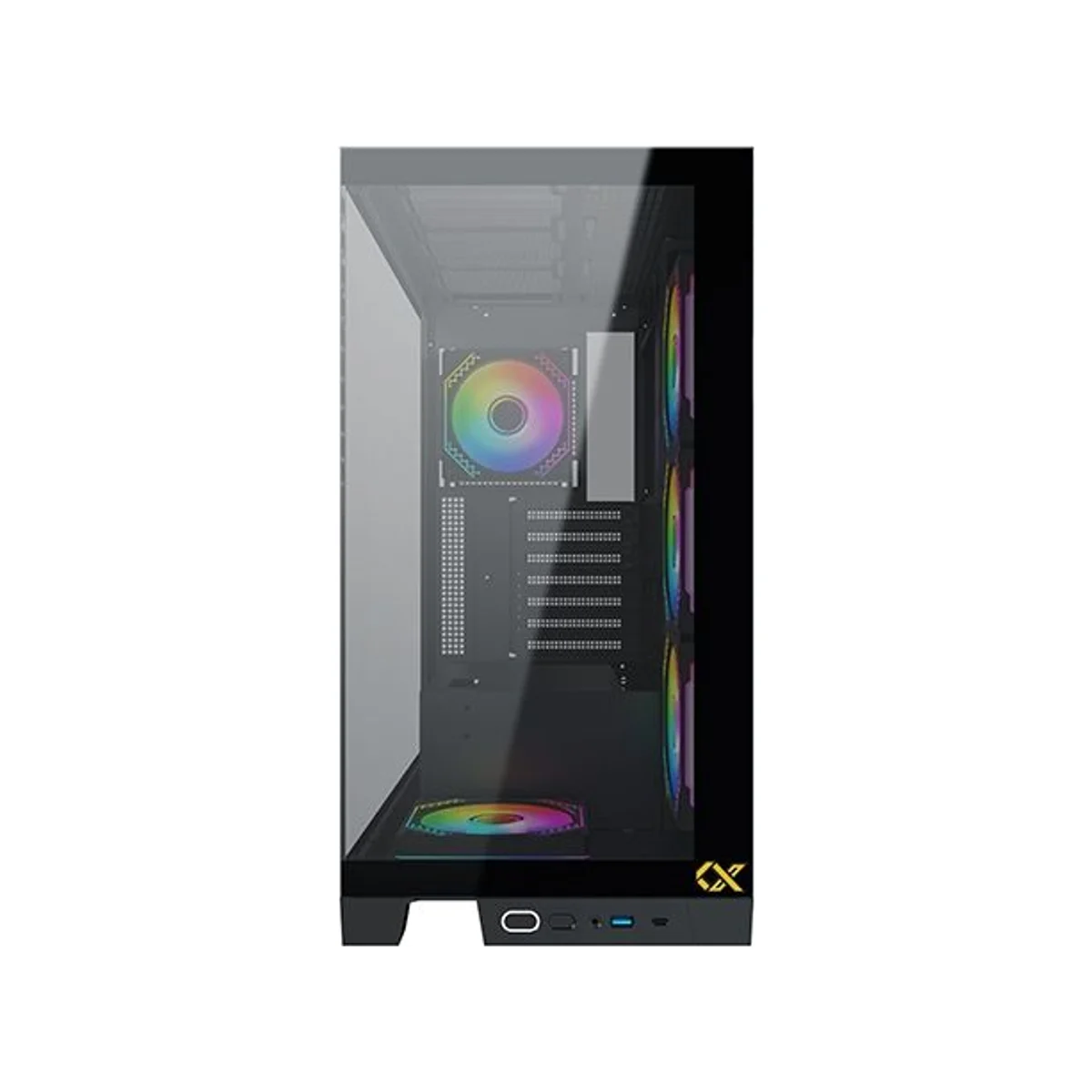Xigmatek Endorphin Ultra Tempered Glass RGB Mid-Tower Gaming Case - Black - EN41327 view 4