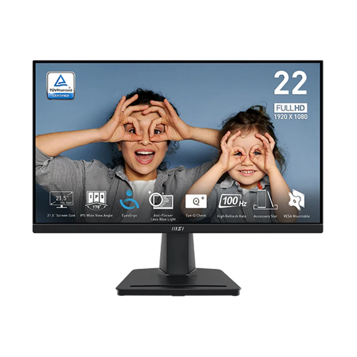 MSI Pro MP251P IPS 24.5-inch FHD 100Hz 1ms Business Monitor - Black (FHD, 100Hz, 1ms) - MP251P
