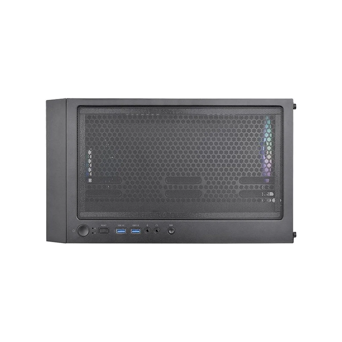 Thermaltake Versa H16 Tempered Glass ARGB Micro-ATX Gaming Case - Black - CA-1Y8-00S1WN-02 view 5