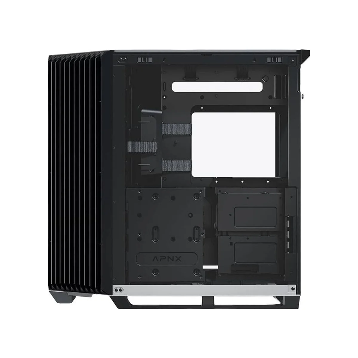 APNX V1 Dual-chamber Mid-Tower Gaming Case - Black/White - APCM-VI01003.M1 view 6