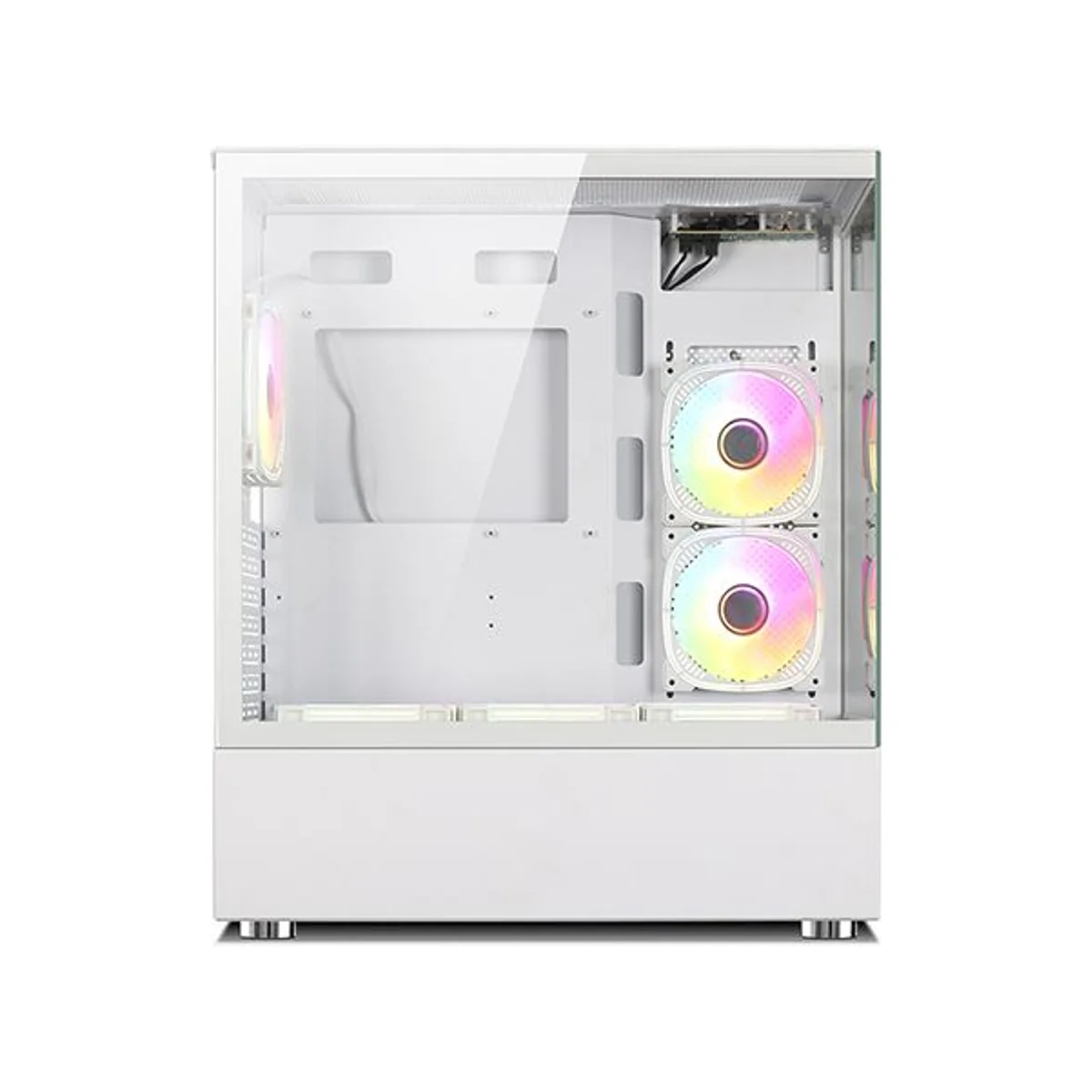Xander Jupiter Tempered Glass ARGB ATX Gaming Case - White - WCA0320 view 5