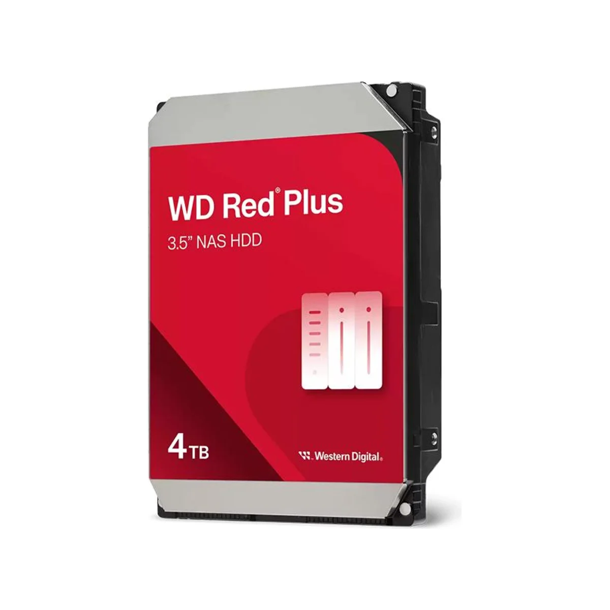 Western Digital Red Plus 4TB 5400RPM 256MB Cache SATA III 3.5" NAS HDD – WD40EFPX