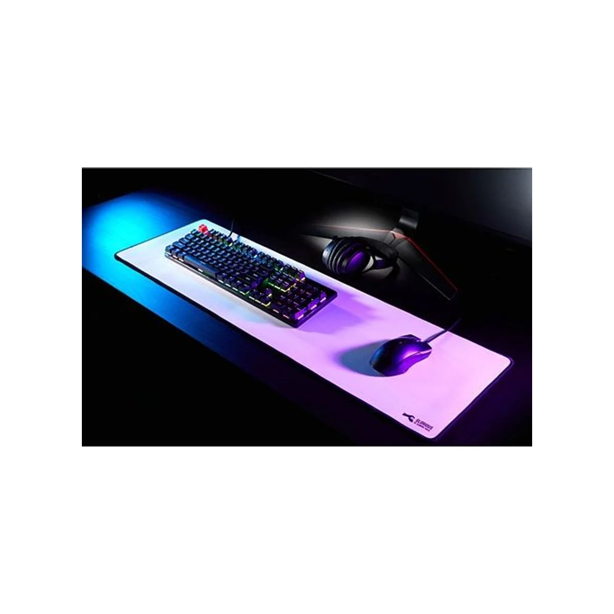 GLORIOUS EXTENDED 11"x36" Gaming Mouse Pad / Mat - White - GW-E view 5