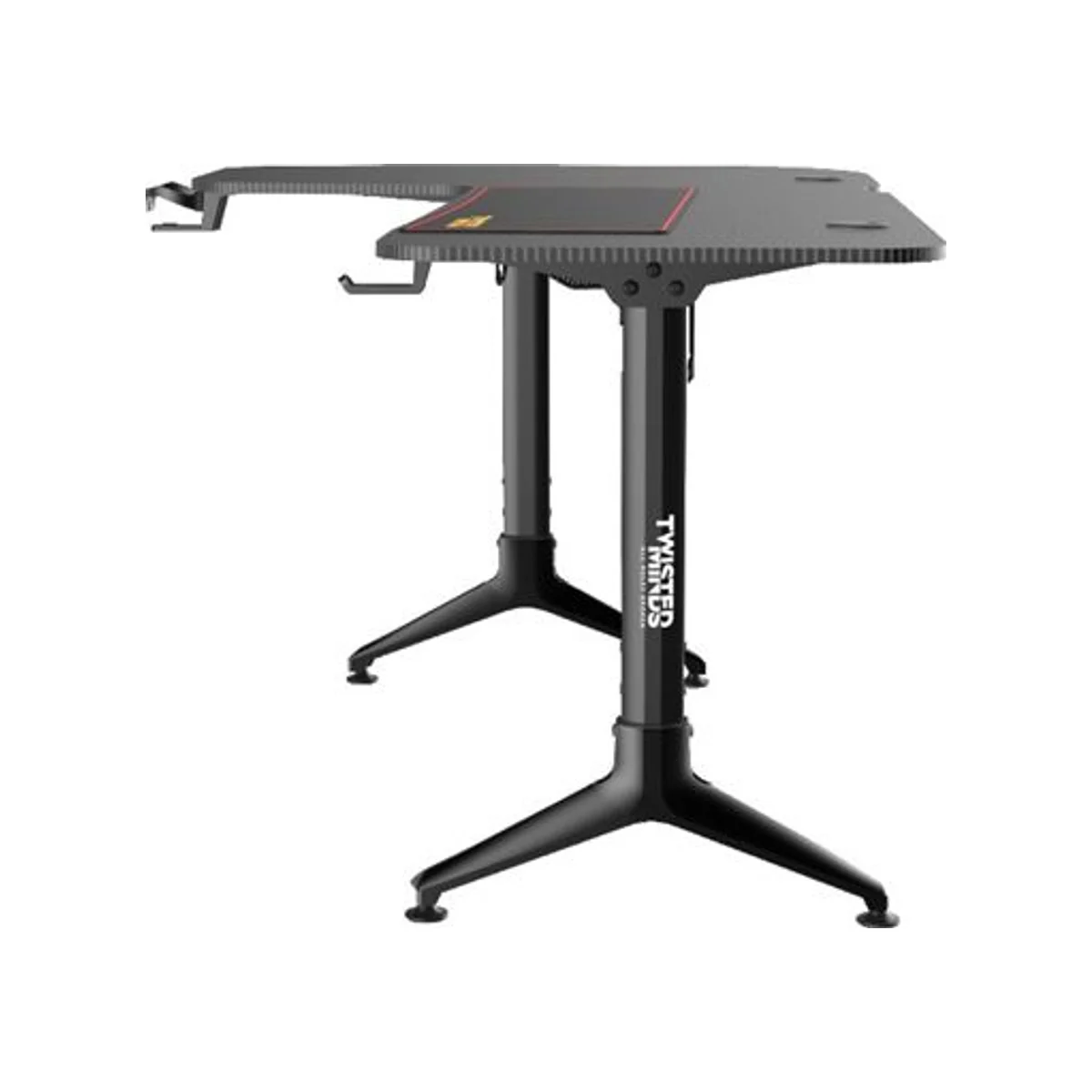 TWISTED MINDS Y Shaped Carbon Fiber Texture Gaming Desk - Black (Electric Height Adjustable, Memory Presets, Cable Management) - TM-Y-1072-L view 2