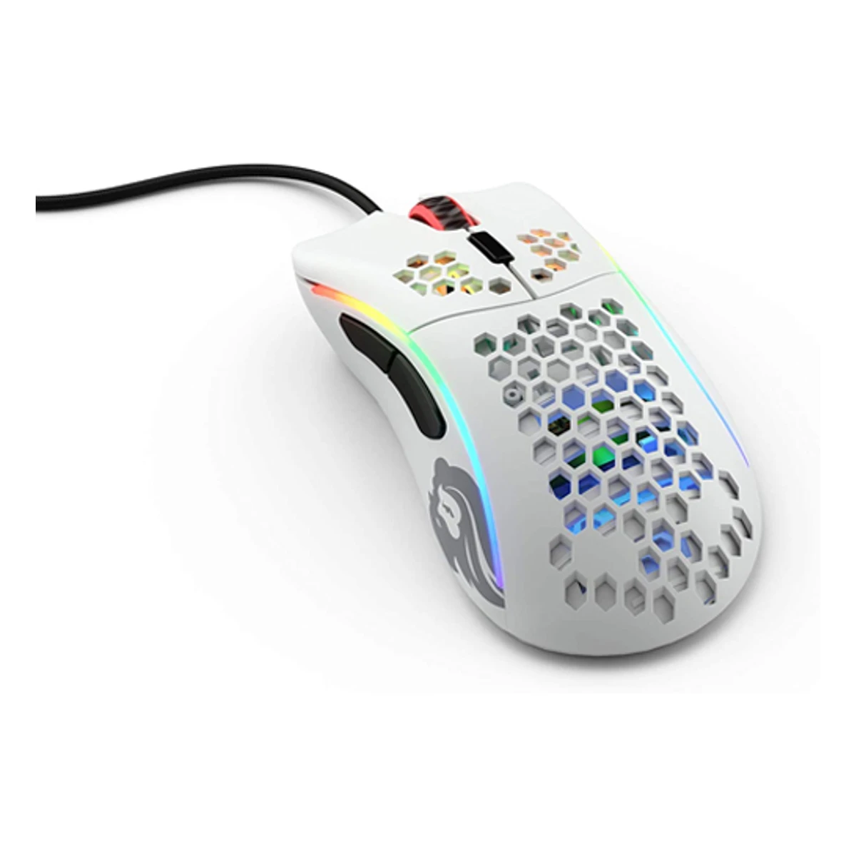 GLORIOUS Model D Minus Gaming Mouse - Matte White (Small to Medium Hands, 61g, 12000 DPI, Omron Switches) - GLO-MS-DM-MW view 2