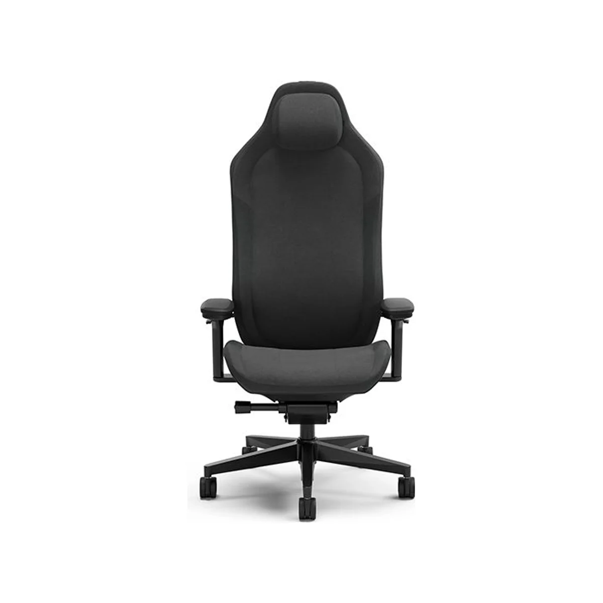 FRACTAL Refine Fabric Dark Gaming Chair - Black (Fabric, High-Density Foam, Adjustable, Integrated Lumbar Support) - FD-CH-RE1F-01