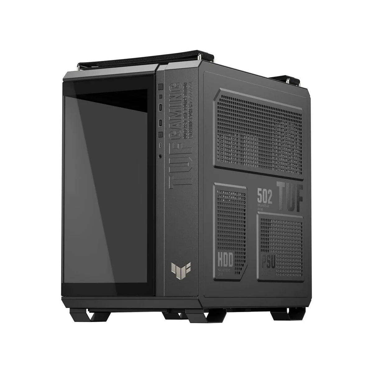 Asus TUF Gaming GT502 Horizon Tempered Glass Dual-chamber ATX Gaming Case - Black - 90DC0090-B19020 view 4