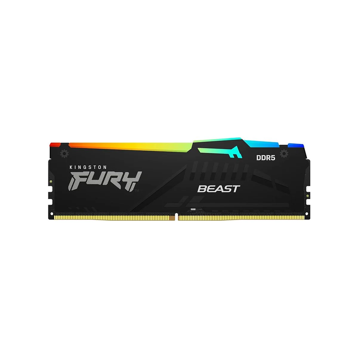 Kingston Fury Beast RGB 32 GB (2X16) DDR5 6000MHz RAM Memory (CL30, Black) – KF560C30BBAK2-32